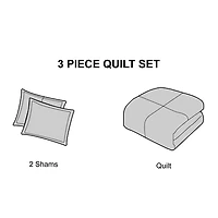 Stratford Park Ursula 3pc Quilt Set