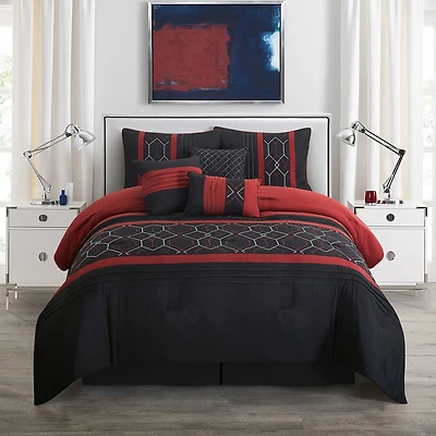 Stratford Park Chasey 7pc Midweight Comforter Set