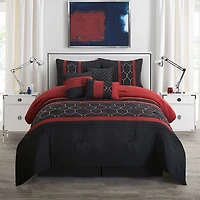 Stratford Park Chasey 7pc Midweight Comforter Set