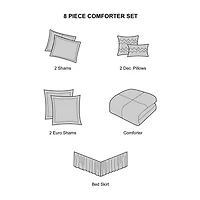 Stratford Park Amber 8-pc. Midweight Comforter Set