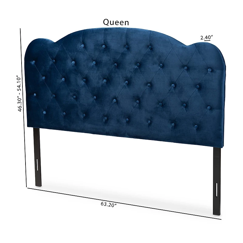 Clovis Wooden Upholstered Headboard
