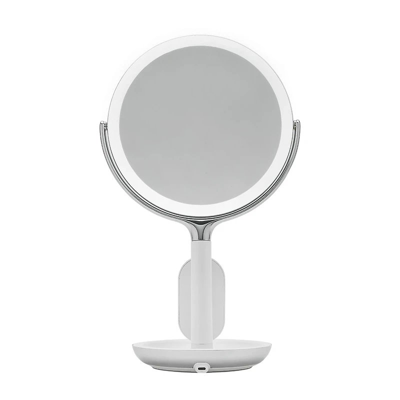Sharper Image SpaStudio Vanity 8-Inch Mirror With Qi Wireless Charging