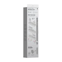 Sharper Image SpaStudio Hook Modular Hanging Shower Caddy Adjustable 3 Tier Design with Customizable Fit and Storage