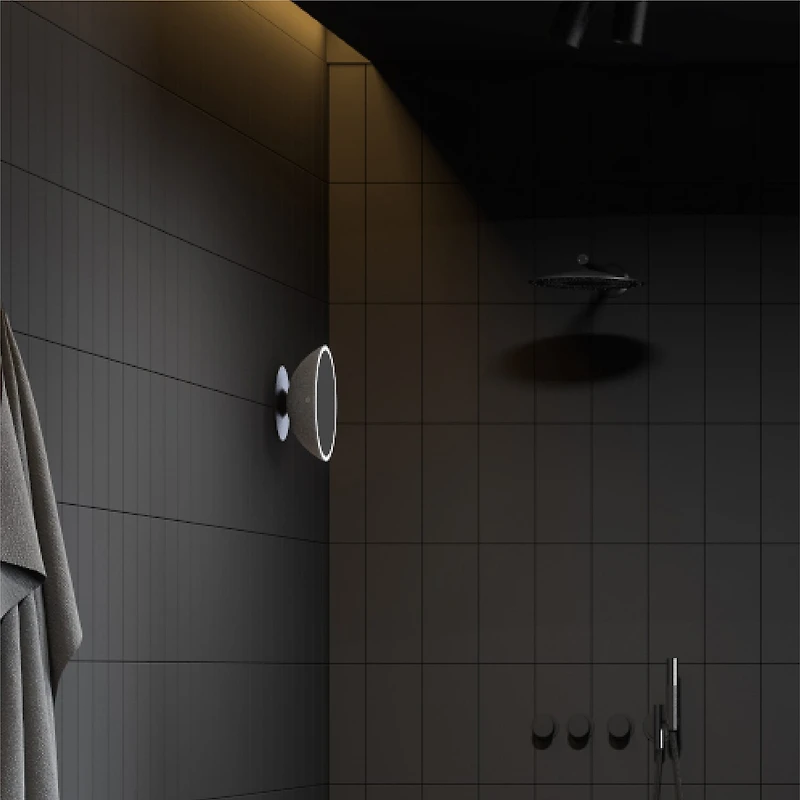 Sharper Image SpaStudio Waterproof Fogless Shower Mirror Bluetooth Speaker