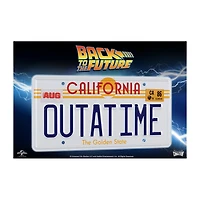 Doctor Collector Collectable Outatime Back To The Future License Plate Replica Memorabilia