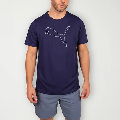 PUMA Mens Crew Neck Short Sleeve Regular Fit Graphic T-Shirt