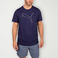 PUMA Mens Crew Neck Short Sleeve Regular Fit Graphic T-Shirt