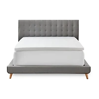 Bodipedic Home 2-Inch Gel-Infused Memory Foam Mattress Topper With Circular-Knit Cover