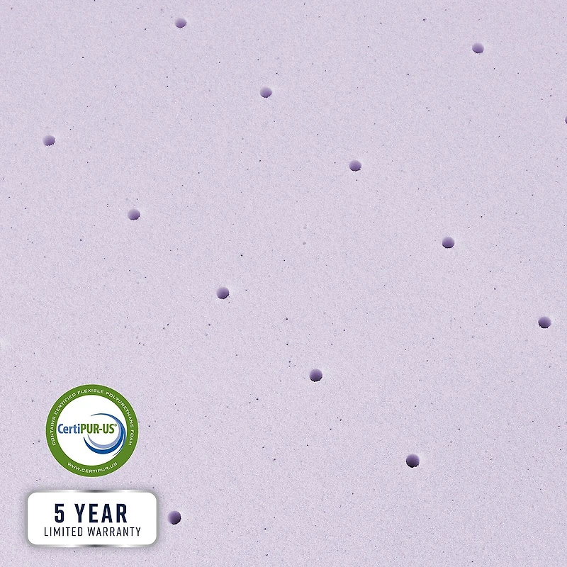Bodipedic Home 3-Inch Lavender Infused Memory Foam Mattress Topper