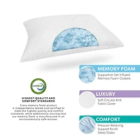 Bodipedic Home Custom Comfort Memory Foam Cluster Pillow