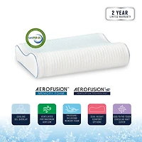 Bodipedic Home Gel Overlay Memory Foam Contour Pillow