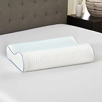 Bodipedic Home Gel Overlay Memory Foam Contour Pillow