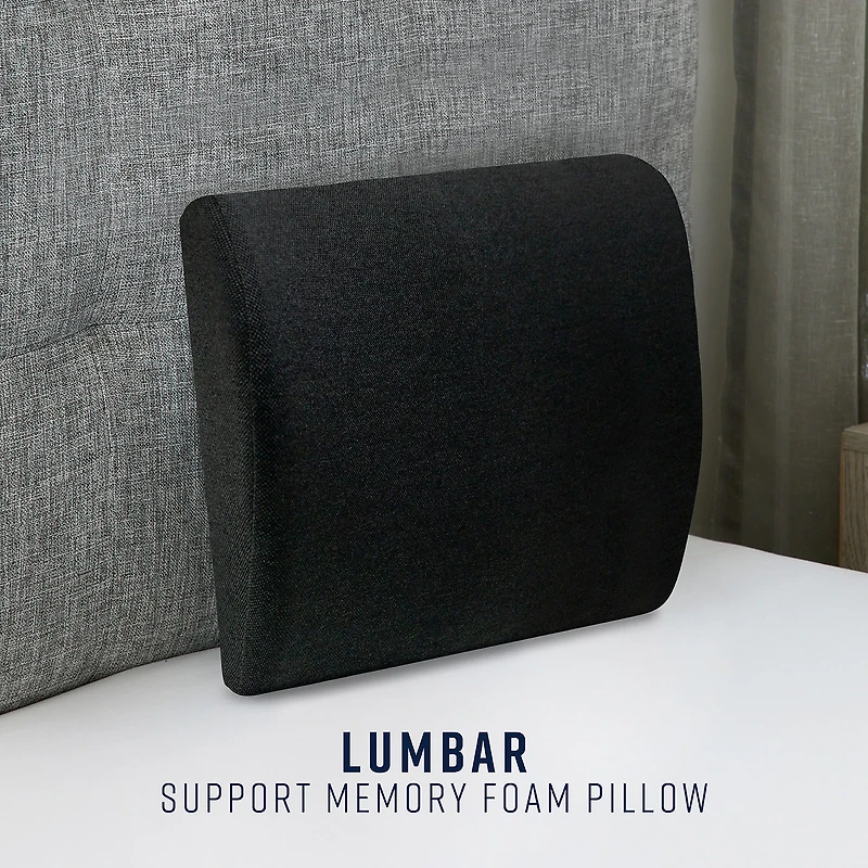 Bodipedic Home Lumbar Support Memory Foam Accessory Pillow