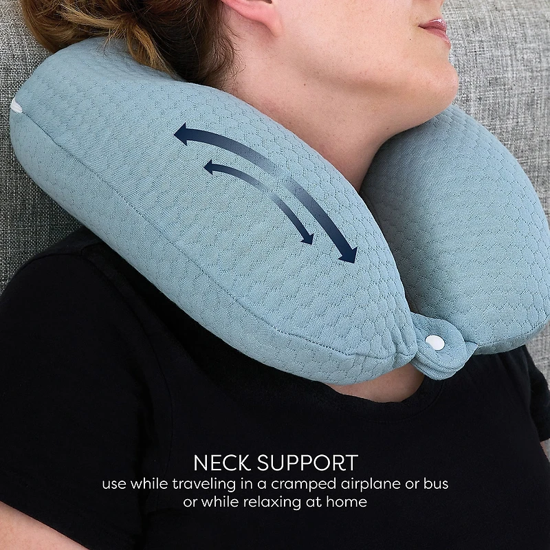Bodipedic Home U-Neck Support Memory Foam Accessory Pillow