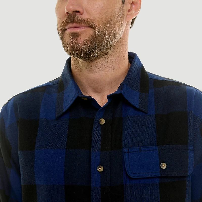 Hallstatt® Mens Long Sleeve Regular Fit Flannel Shirt