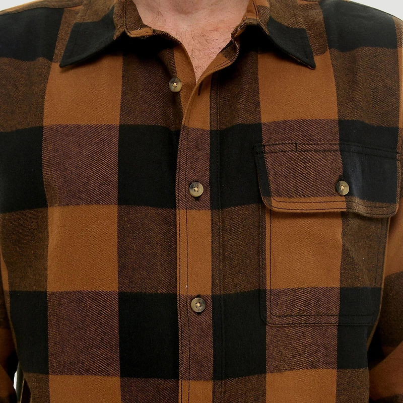 Hallstatt® Mens Long Sleeve Regular Fit Flannel Shirt