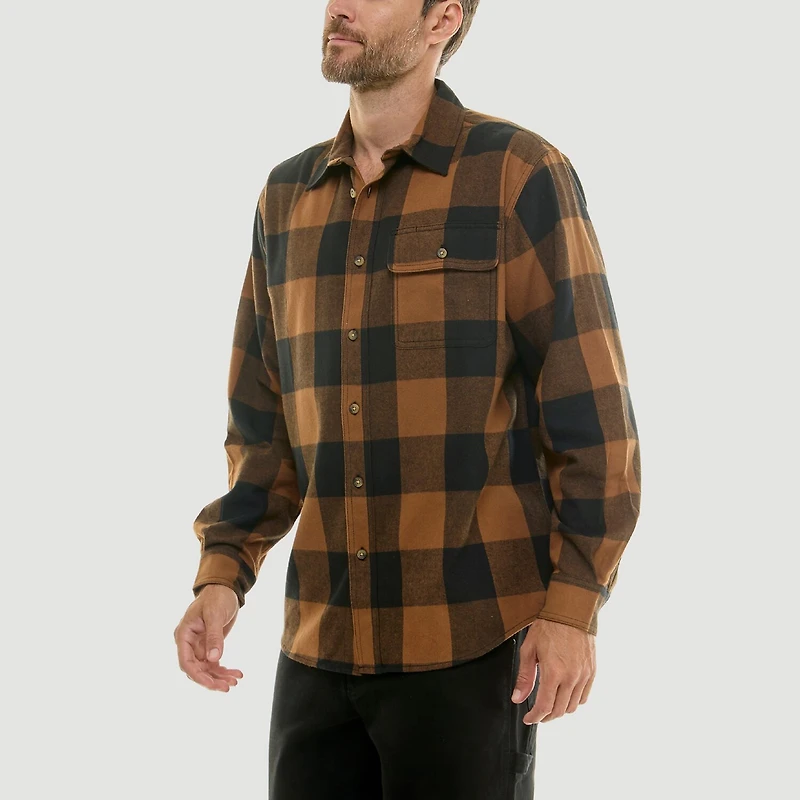 Hallstatt® Mens Long Sleeve Regular Fit Flannel Shirt