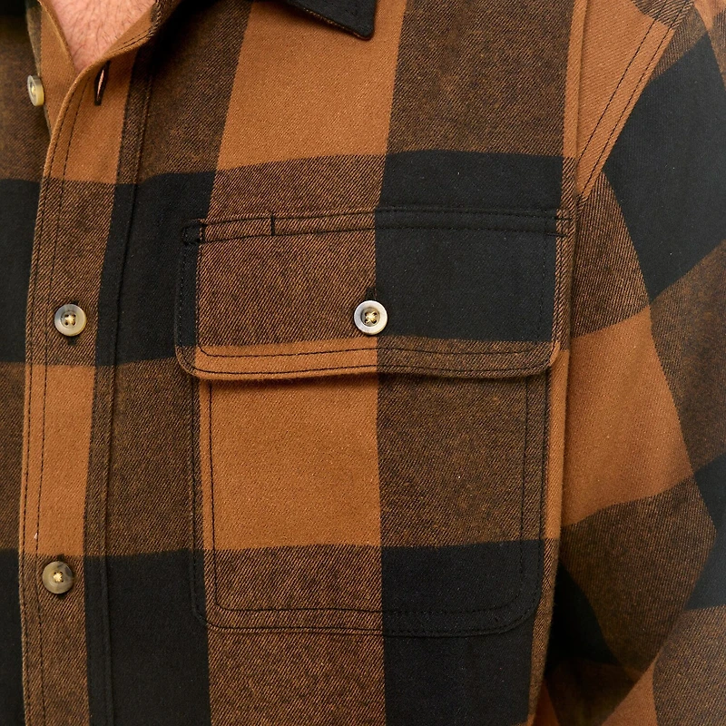 Hallstatt® Mens Long Sleeve Regular Fit Flannel Shirt