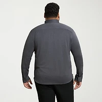 Van Heusen Performance Knit Mens Long Sleeve Regular Fit Stretch Fabric Big and Tall Button-Down Shirt