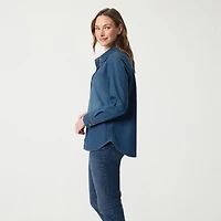 Gloria Vanderbilt Womens Long Sleeve Regular Fit Button-Down Shirt