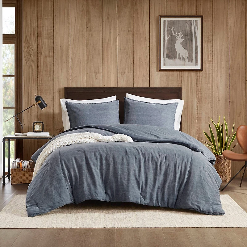 Woolrich Mckenzie Cotton Twill Washed Comforter Set