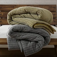 Woolrich Lyon Cotton Waffle Washed 3-pc. Comforter Set