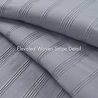510 Design Logan Woven Striped Duvet Cover Set