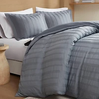 510 Design Logan Woven Striped Duvet Cover Set