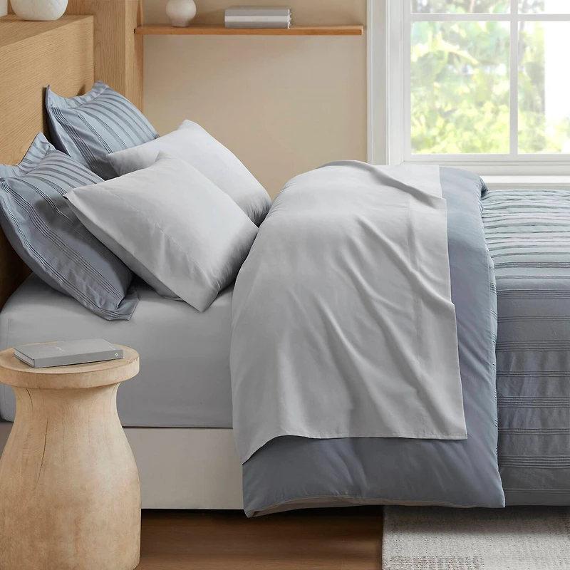 510 Design Logan Woven Striped Duvet Cover Set