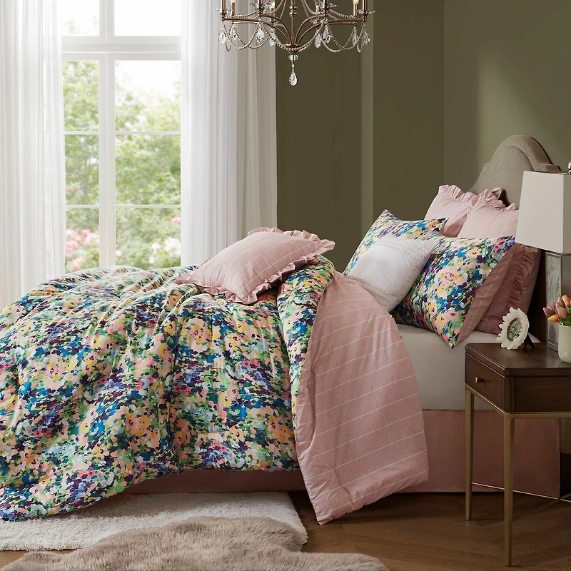 Madison Park Amira 8-pc. Floral Reversible Comforter Set