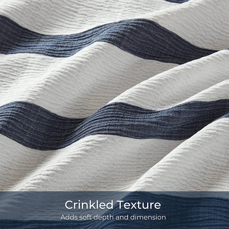 510 Design Merritt Yarn-Dyed Striped Easy Care Comforter Set