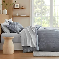 510 Design Logan Woven Striped Complete Bedding Set with Sheets