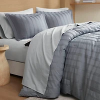 510 Design Logan Woven Striped Complete Bedding Set with Sheets