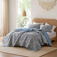 510 Design Valerie Boho Floral Reversible Quilt Set