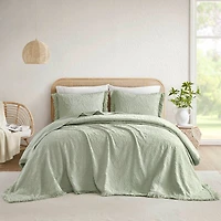 Madison Park Esme Floral Tufting Chenille 3-pc. Easy Care Bedspread Set
