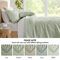 Madison Park Esme Floral Tufting Chenille 3-pc. Easy Care Bedspread Set