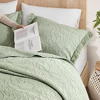 Madison Park Esme Floral Tufting Chenille 3-pc. Easy Care Bedspread Set