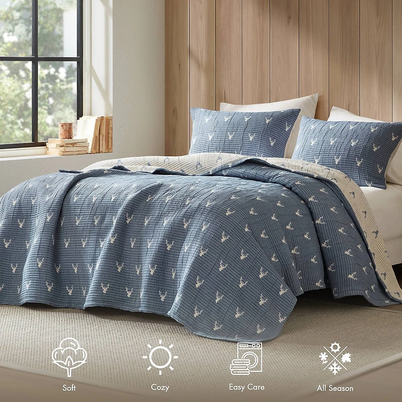 Woolrich Keystone 3-pc. Reversible Quilt Set