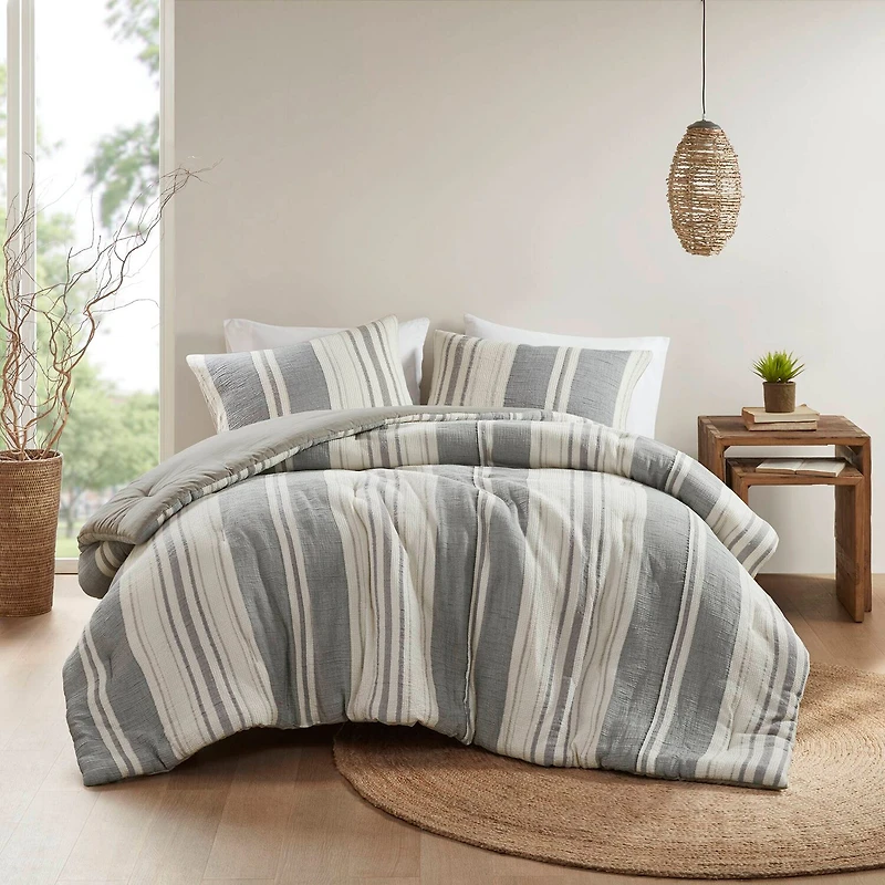 Woolrich Mesa Ultra-Soft Cotton Gauze Waffle Weave Comforter Set
