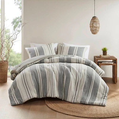 Woolrich Mesa Ultra-Soft Cotton Gauze Waffle Weave Comforter Set