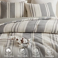Woolrich Mesa Ultra-Soft Cotton Gauze Waffle Weave Comforter Set