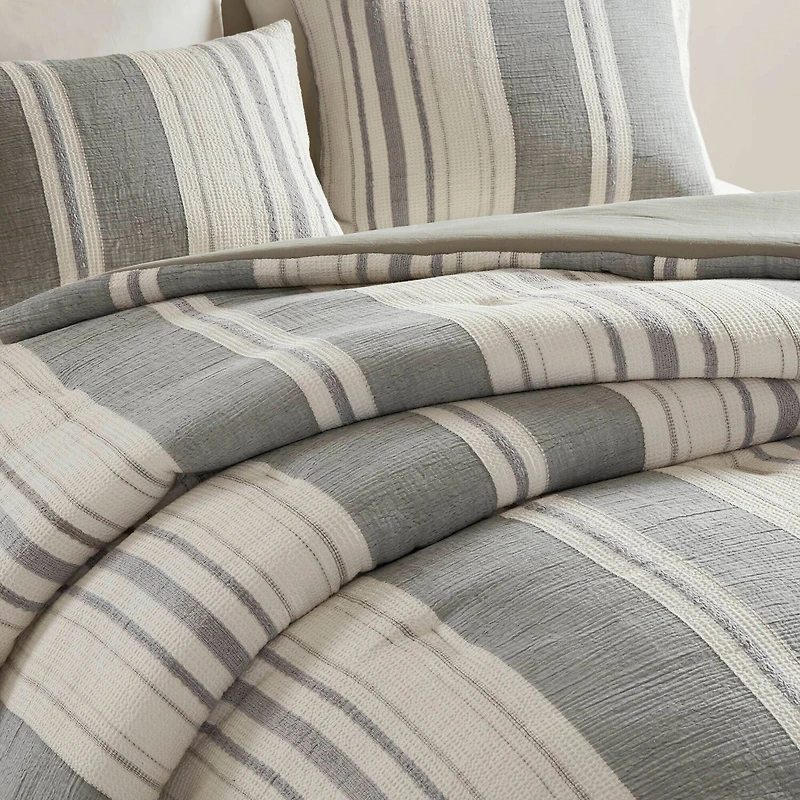 Woolrich Mesa Ultra-Soft Cotton Gauze Waffle Weave Comforter Set