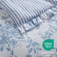 Madison Park Essentials Colette Reversible Comforter Set with Decorative Pillows