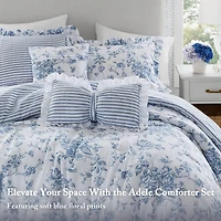 Madison Park Essentials Colette Reversible Comforter Set with Decorative Pillows