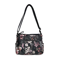 Bueno of California Washed Double Zip Crossbody Bag