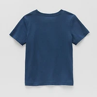 Okie Dokie Toddler & Little Boys Crew Neck Short Sleeve Regular Fit Graphic T-Shirt