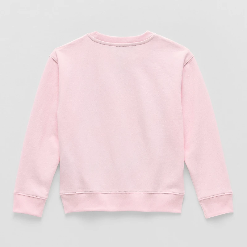 Disney Collection Little & Big Kid Girls Crew Neck Fleece Long Sleeve Jessie Toy Story Sweatshirt