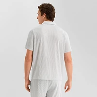 Stylus Mens Short Sleeve Regular Fit Button-Down Shirt