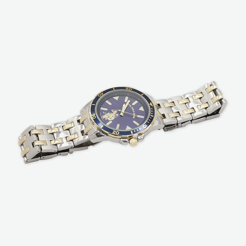U.S. Polo Assn. Mens Two Tone 4-pc. Watch Boxed Set Usc20295jc