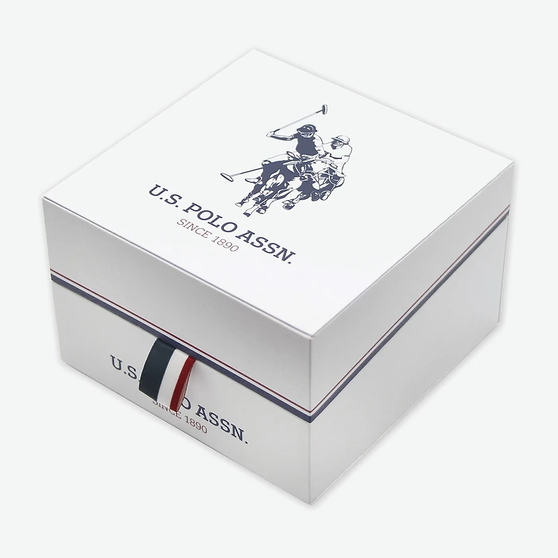 U.S. Polo Assn. Mens Two Tone 4-pc. Watch Boxed Set Usc20295jc